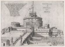 Speculum Romanae Magnificentiae: Castello Sant Angelo, 16th century., 16th century. Creator: Nicolas Beatrizet