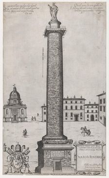 Speculum Romanae Magnificentiae: Column of Trajan, 1589., 1589. Creator: Attributed to Nicolas Beatrizet