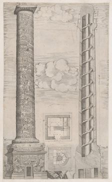 Speculum Romanae Magnificentiae: Column of Trajan, 16th century., 16th century. Creator: Anon