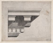 Speculum Romanae Magnificentiae: Cornice, 16th century., 16th century. Creator: Anon