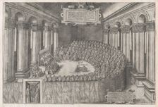 Speculum Romanae Magnificentiae: Council of Trent, 1565., 1565. Creators: Anon, Claudio Duchetti
