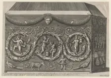 Speculum Romanae Magnificentiae: Decorated Sarcophagus with Arabesques, 1582., 1582. Creator: Giovanni Ambrogio Brambilla