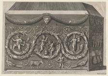 Speculum Romanae Magnificentiae: Decorated Sarcophagus with Arabesques, 1582., 1582. Creator: Giovanni Ambrogio Brambilla