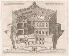 Speculum Romanae Magnificentiae: Farnese Palace, 16th century., 16th century. Creator: Francesco Villamena