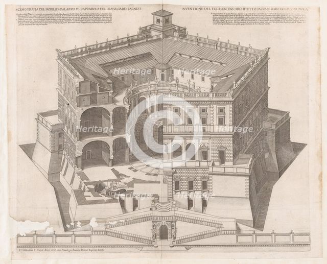 Speculum Romanae Magnificentiae: Farnese Palace, 16th century., 16th century. Creator: Francesco Villamena.