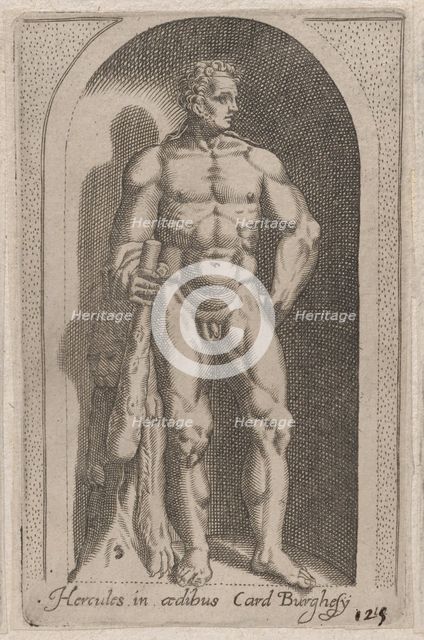 Speculum Romanae Magnificentiae: Hercules (Hercules in aedibus Card. Burghesij), 1..., 16th century. Creator: Anon.