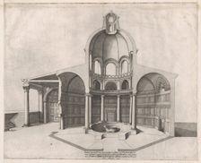 Speculum Romanae Magnificentiae: Interior of the Lateran, 16th century., 16th century. Creator: Nicolas Beatrizet