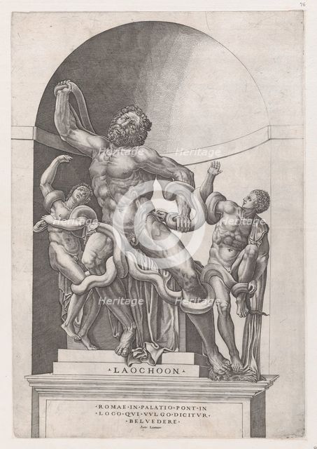 Speculum Romanae Magnificentiae: Laocoon, 16th century., 16th century. Creator: Nicolas Beatrizet.