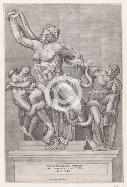 Speculum Romanae Magnificentiae: Laocoon, 16th century., 16th century. Creator: Nicolas Beatrizet.