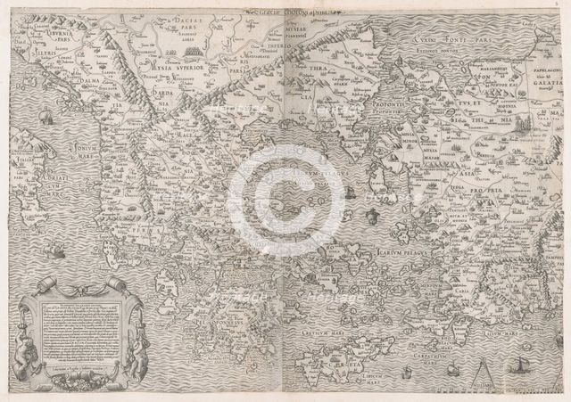 Speculum Romanae Magnificentiae: Map of Greece, mid-16th century., mid-16th century. Creator: Sebastiano di Re.