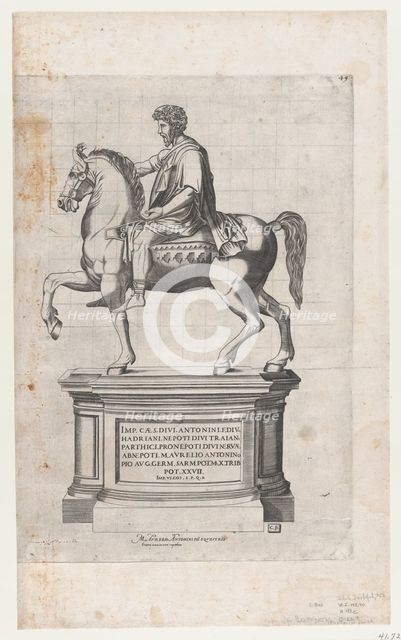 Speculum Romanae Magnificentiae: Marcus Aurelius, 16th century., 16th century. Creator: Attributed to Cornelis Bos.