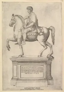 Speculum Romanae Magnificentiae: Marcus Aurelius, 16th century. Creator: Nicolas Beatrizet