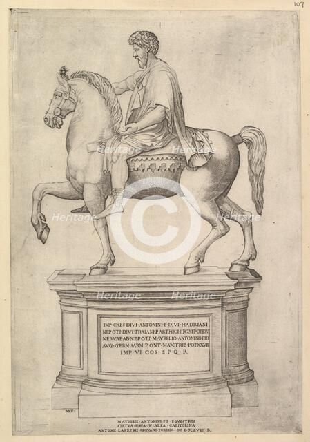 Speculum Romanae Magnificentiae: Marcus Aurelius, 16th century. Creator: Nicolas Beatrizet.