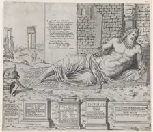 Speculum Romanae Magnificentiae: Marforius, 1550., 1550. Creator: Attributed to Nicolas Beatrizet