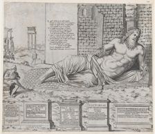 Speculum Romanae Magnificentiae: Marforius, 1550., 1550. Creator: Attributed to Nicolas Beatrizet