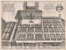 Speculum Romanae Magnificentiae: Monte Pincio Palace and Gardens, mid ..., mid to late 16th century. Creator: Attributed to Antonio Tempesta