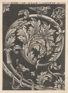 Speculum Romanae Magnificentiae: Ornamental foliage from churches, 16th century., 16th century. Creator: School of Raphael