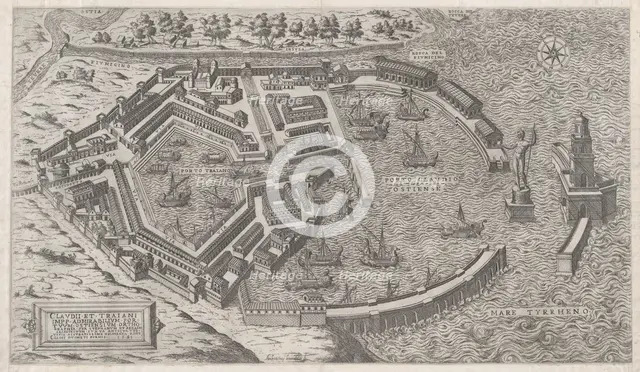 Speculum Romanae Magnificentiae: Port of Rome, 1581., 1581. Creator: Giovanni Ambrogio Brambilla.