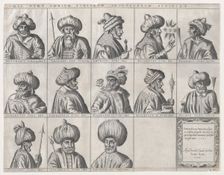 Speculum Romanae Magnificentiae: Portraits of Turkish Sultans, late 16th century., late 16th century Creator: Anon