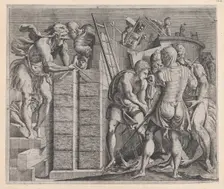 Speculum Romanae Magnificentiae: Romulus and Remus Building the Walls of Rome, 16t..., 16th century. Creator: Anon
