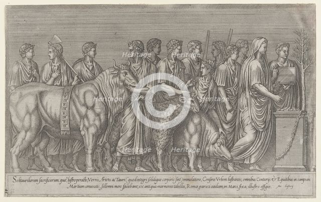 Speculum Romanae Magnificentiae: Sacrifice on the Campus Martius, 16th century., 16th century. Creator: Anon.
