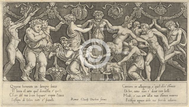 Speculum Romanae Magnificentiae: Sacrifice to Priapus, 16th century., 16th century. Creator: Master of the Die.