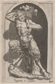 Speculum Romanae Magnificentiae: Satyr (Satyrus in caedibus), 16th century., 16th century. Creator: Anon