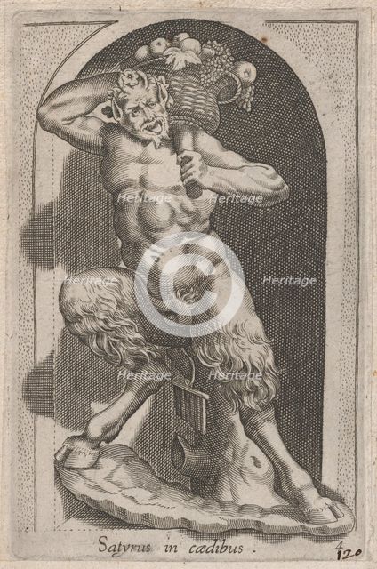 Speculum Romanae Magnificentiae: Satyr (Satyrus in caedibus), 16th century., 16th century. Creator: Anon.