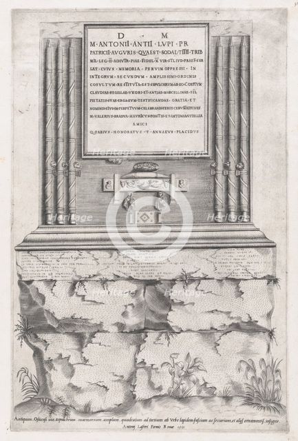 Speculum Romanae Magnificentiae: Sepulchre of Lupus, 1551., 1551. Creator: Anon.