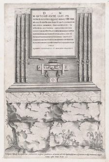 Speculum Romanae Magnificentiae: Sepulchre of Lupus, 1551., 1551. Creator: Anon