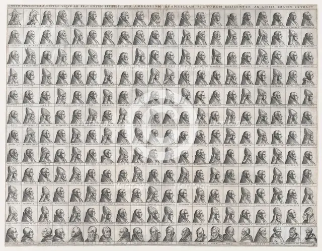 Speculum Romanae Magnificentiae: Small Portraits of the Popes from Christ to ..., late 16th century. Creator: Giovanni Ambrogio Brambilla.