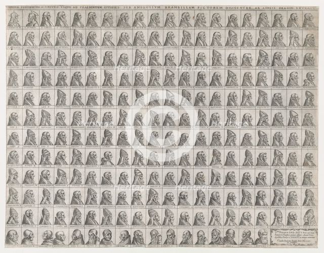 Speculum Romanae Magnificentiae: Small Portraits of the Popes from Christ to Sixtus V, 1585., 1585. Creator: Giovanni Ambrogio Brambilla.