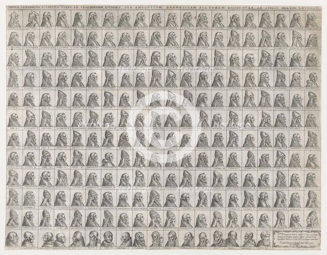 Speculum Romanae Magnificentiae: Small Portraits of the Popes from Christ to Sixtus V, 1585., 1585. Creator: Giovanni Ambrogio Brambilla.