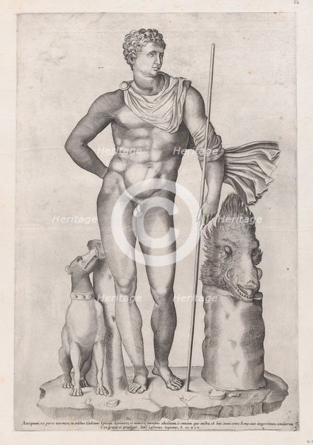 Speculum Romanae Magnificentiae: Statue of Meleager, 1555., 1555. Creator: Anon.