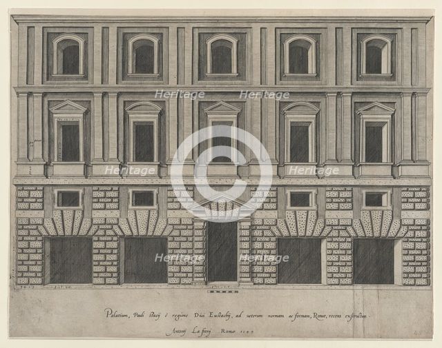 Speculum Romanae Magnificentiae: [Stazzi Palace], 1549. Creator: Anon.