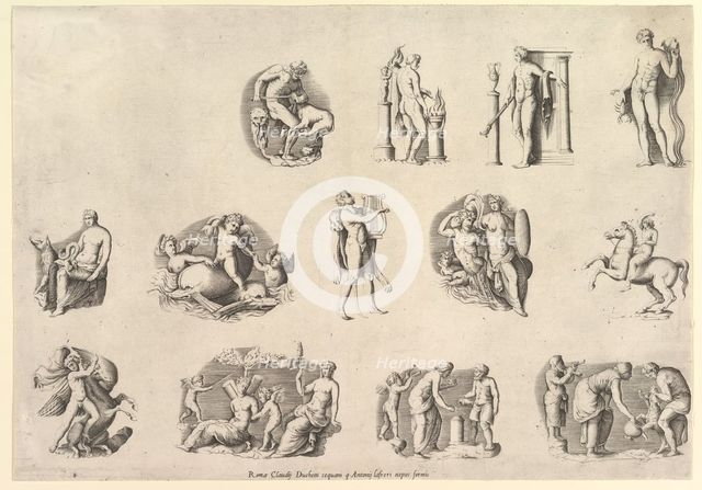 Speculum Romanae Magnificentiae: Subjects after Antiqu..., executed ca. 1550-77, printed after 1577. Creator: Unknown.