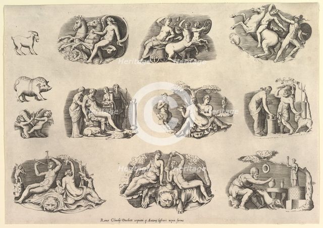 Speculum Romanae Magnificentiae: Subjects after Antiqu..., executed ca. 1550-77, printed after 1577. Creator: Unknown.