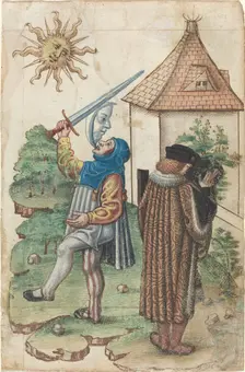Speak Not Against the Sun and "Do Not Make Water Facing the Sun" [fol. 39 recto], c. 1512/1515. Creator: Unknown