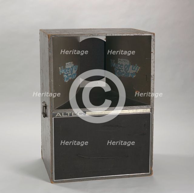 Speaker used as part of a DJ setup, 1970s. Creator: Altec Lansing.