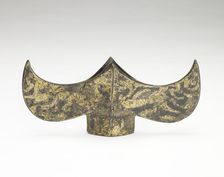 Spear guard with dragon, tiger, turtle and bird design, Han dynasty, 206 BCE-220 CE. Creator: Unknown