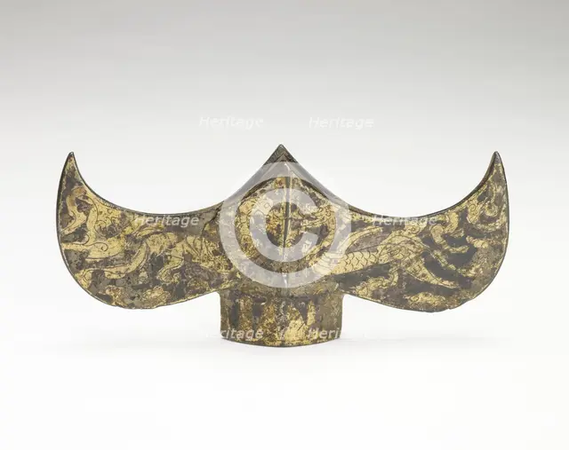 Spear guard with dragon, tiger, turtle and bird design, Han dynasty, 206 BCE-220 CE. Creator: Unknown.