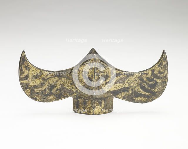Spear guard with dragon, tiger, turtle and bird design, Han dynasty, 206 BCE-220 CE. Creator: Unknown.