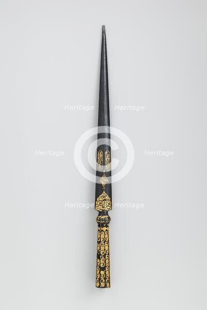 Spear Head, Iranian, dated A.H. 1001/A.D. 1593-94. Creator: Unknown.