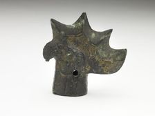 Spearhead in the form of a bird head, Eastern Zhou to Han dynasty, possibly 5th century BCE. Creator: Unknown