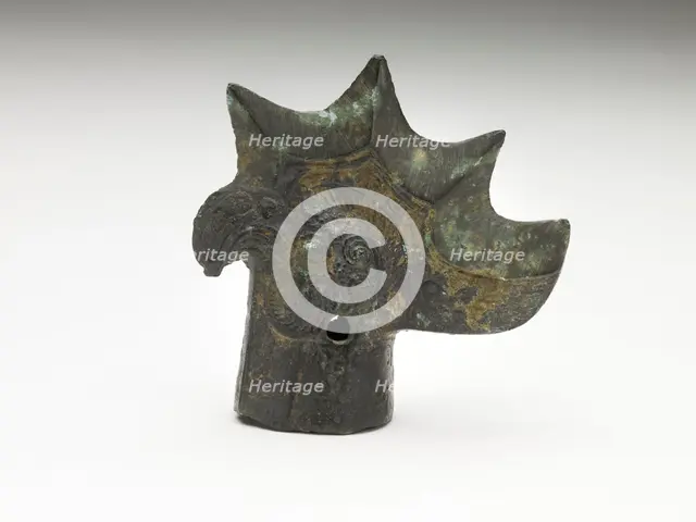 Spearhead in the form of a bird head, Eastern Zhou to Han dynasty, possibly 5th century BCE. Creator: Unknown.
