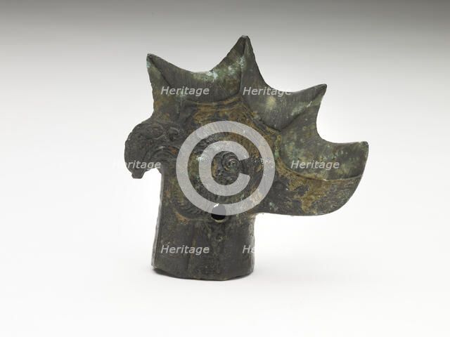 Spearhead in the form of a bird head, Eastern Zhou to Han dynasty, possibly 5th century BCE. Creator: Unknown.