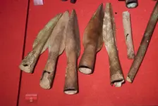Spearheads, Bronze weapons found in the Thames, c1150BC-950BC