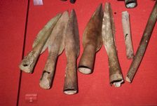 Spearheads, Bronze weapons found in the Thames, c1150BC-950BC