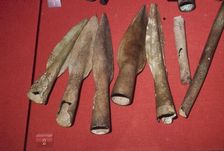 Spearheads, Bronze weapons found in the Thames, c1150BC-950BC