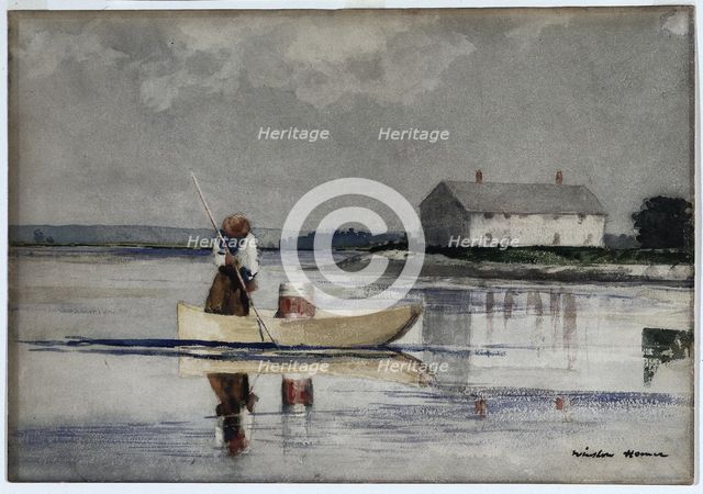 Spearing Eels, ? late 1800s. Creator: Winslow Homer (American, 1836-1910).